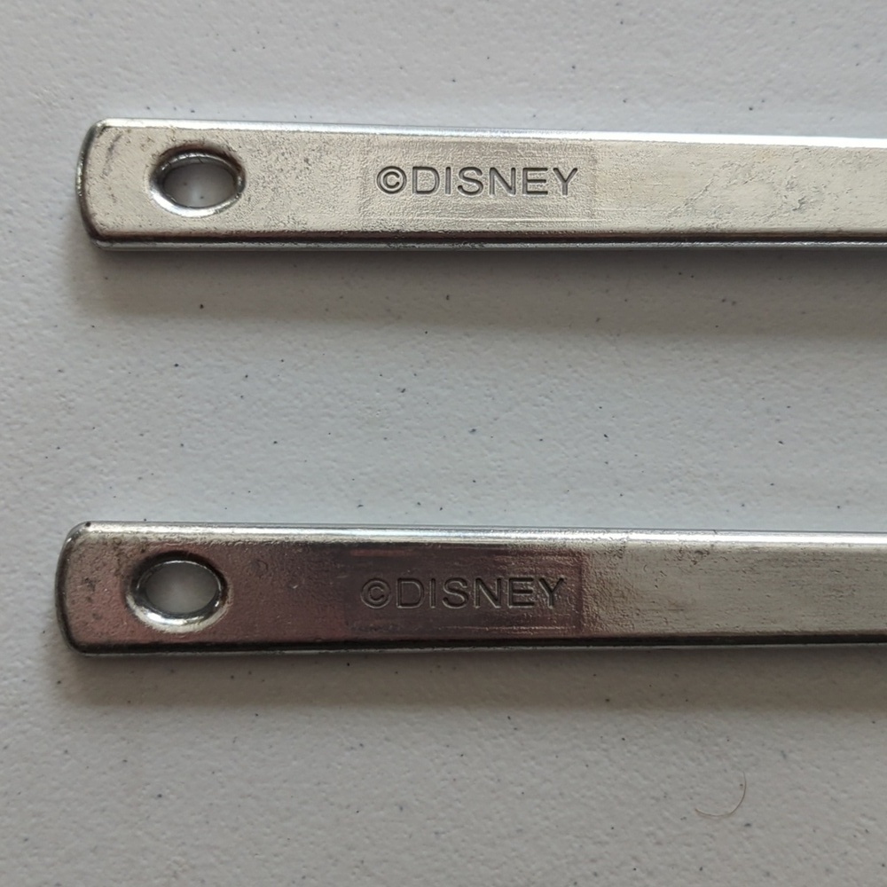 Disney Silver Hand-Shaped Stir/Salad Sticks Or Tongs ?? MICKEY!!!! - Picture 2 of 12